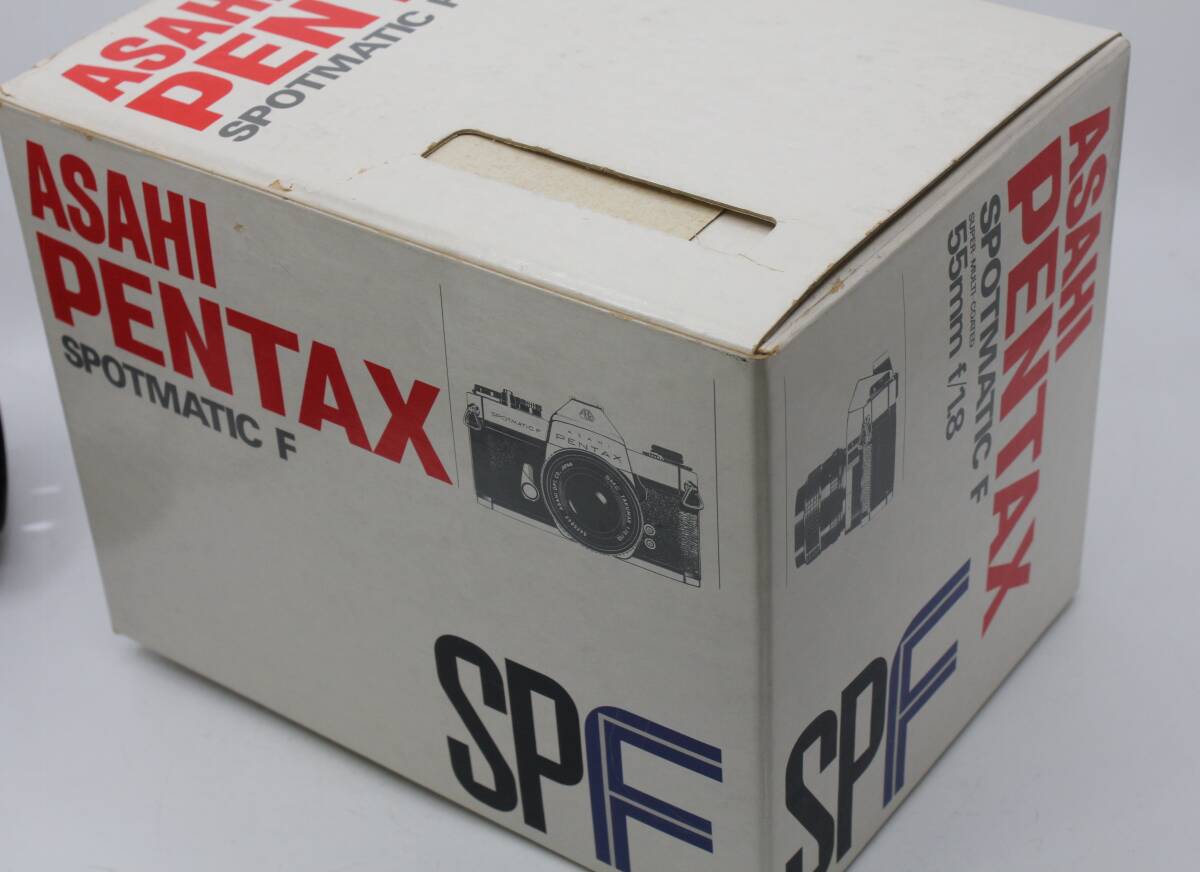 【送料無料１円／美品】 ペンタックス ASAHI PENTAX SPOTMATIC F SPF ボディ シルバー SMC TAKUMAR 55mm F1.8 元箱 MT4320 _画像10