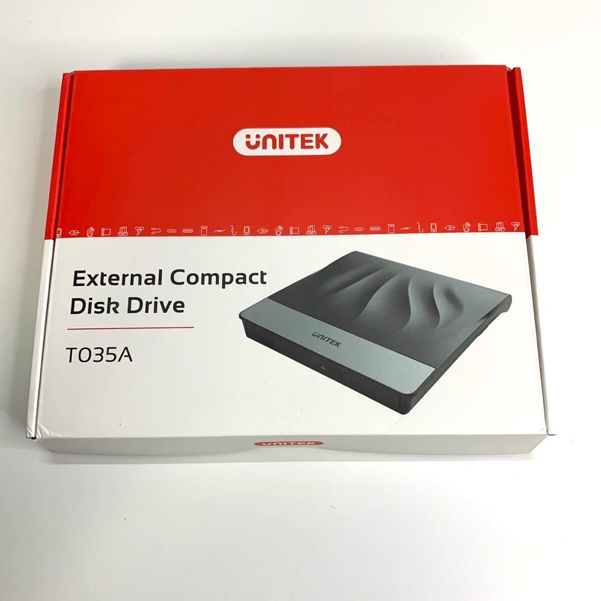 【訳有 送料無料】Unitek 外付けCD/DVDドライブ USB 3.0/Type Cポート付き ポータブルドライブ 読み込み・書き込み (A64)