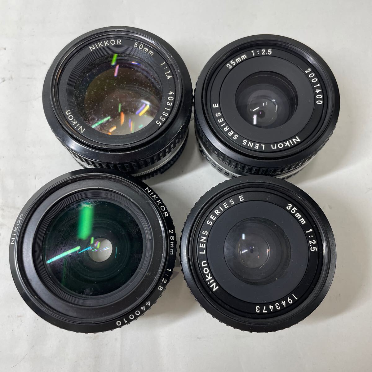 ジャンク/返品不可　レンズ　ニコン　Nikon NIKKOR 35mm F2.8, SERIES E 35mm F2.5, F2.8 28mm, 50mm F1.4 #i52944 j5_画像5