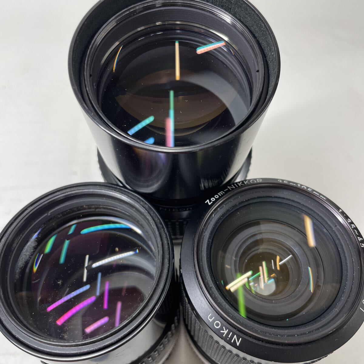 ジャンク/返品不可　レンズ　ニコン Nikon Zoom 36-72mm F3.5 ,NIKKOR 28mm F3.5 ,Zoom-NIKKOR 35-105mm,135mm F2.8 ,200mm F4 #j02006 j6_画像3