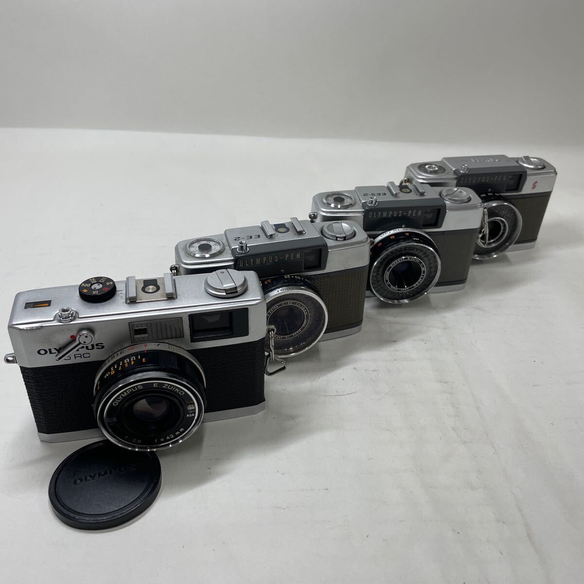 ジャンク/返品不可　カメラ4台　OLYMPUS Olympus-Pen EE-2, EES-2 PEN-EE 35RC #i52946 j11_画像1