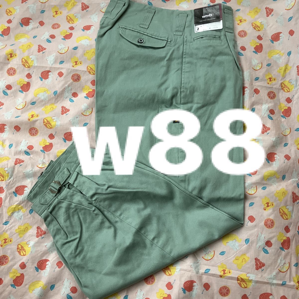 W88溶接作業ズボン綿100%アースグリーン