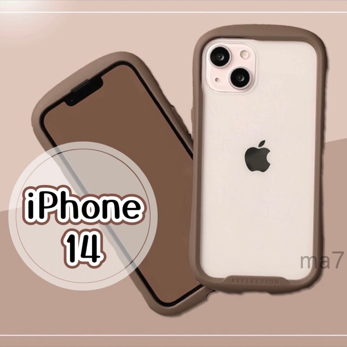 iphoneケース iphone14 クリア 韓国 スマホ iPhone ケース 可愛い 人気 ブラウン 茶色 アイフォン 14