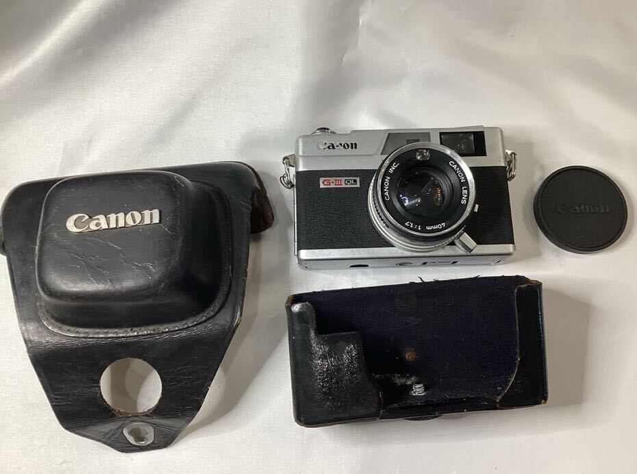 ☆canon キャノン canonet QL17 G-Ⅲ 40mm 1:1.7 コンパクト フィルムカメラ 動作未確認 ジャンク品_画像7