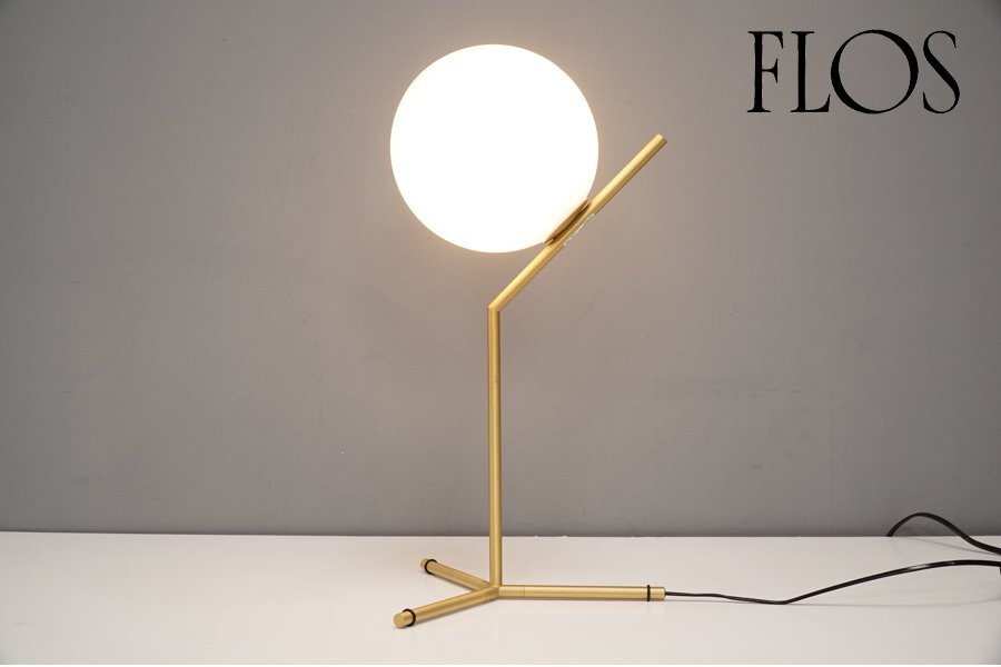 655 展示極美品 FLOS(フロス) IC Lights T1 High テーブルランプ照明 ライト ゴールド ヤマギワ Cassina ixc.カッシーナ11.7万_画像1