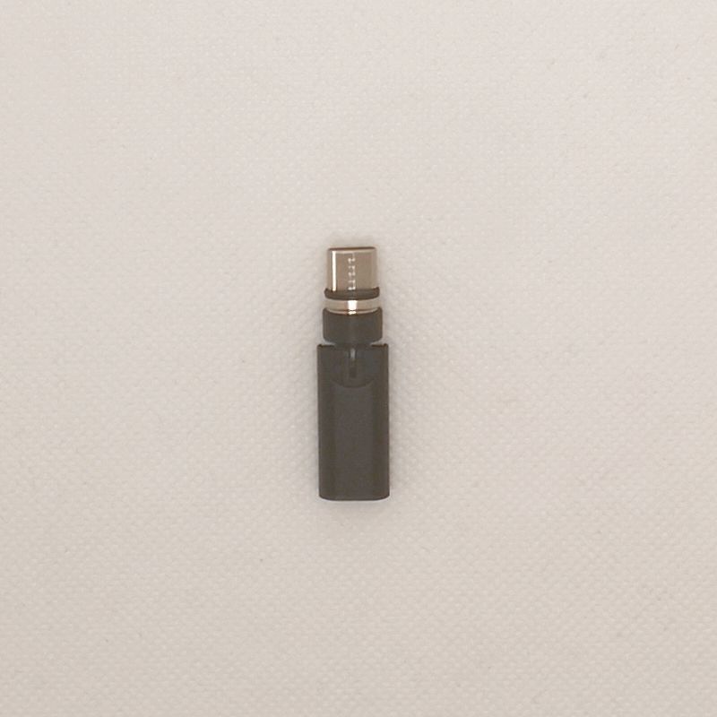 黒色Type-Cケーブル曲がるマグネット磁石式USB充電通信変換アダプター_画像2