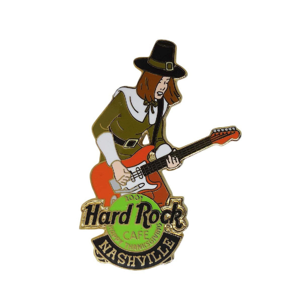 Hard Rock CAFE ギター弾く男性 ピンズ ハードロックカフェ リミテッドエディション 吟遊詩人 ピンバッジ ピンバッチ 留め具付き_画像1