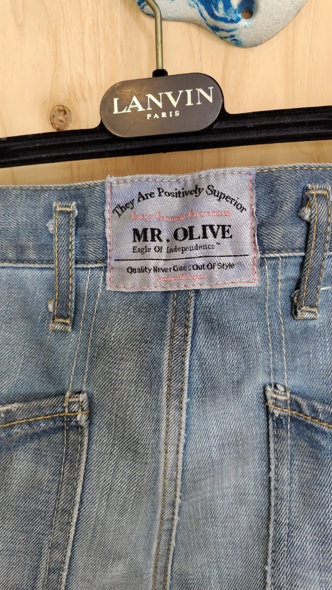 デニム　MR.OLIVE　ミスターオリーブ　サイズ30　ジーパン　ジーンズ　パンツ　メンズ　ダメージ加工　_画像5