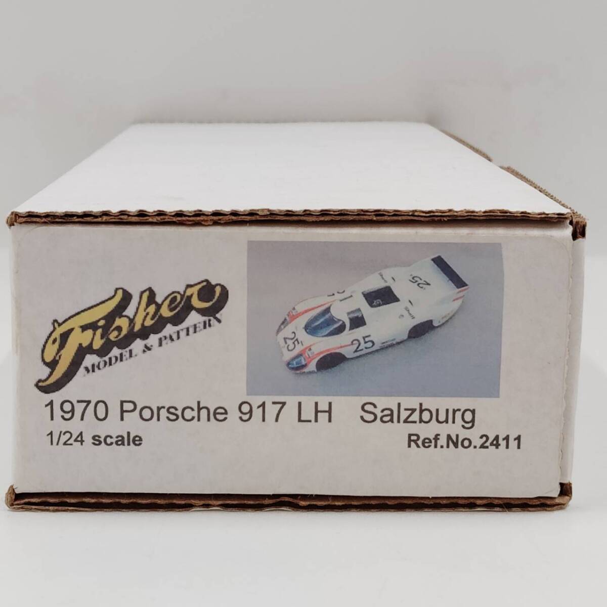 【未組立】Fisher フィッシャー 1/24 1970 ポルシェ 917 ラングヘック ザルツブルグ No.2411 レジンキット / Porsche LH Salzburg ガレキの画像2