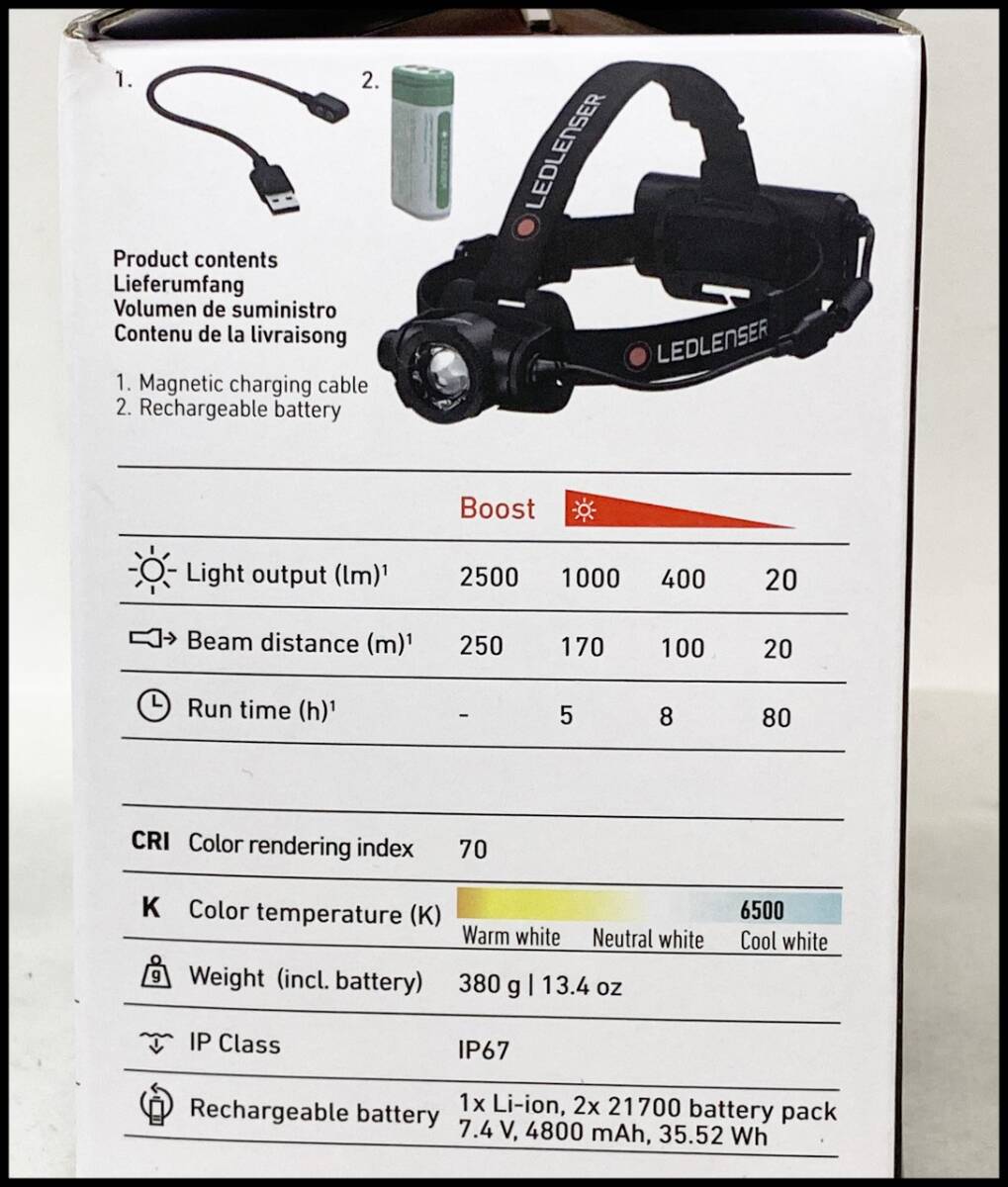未使用 レッドレンザー H15R CORE LED ヘッドライト LEDLENSER_画像3