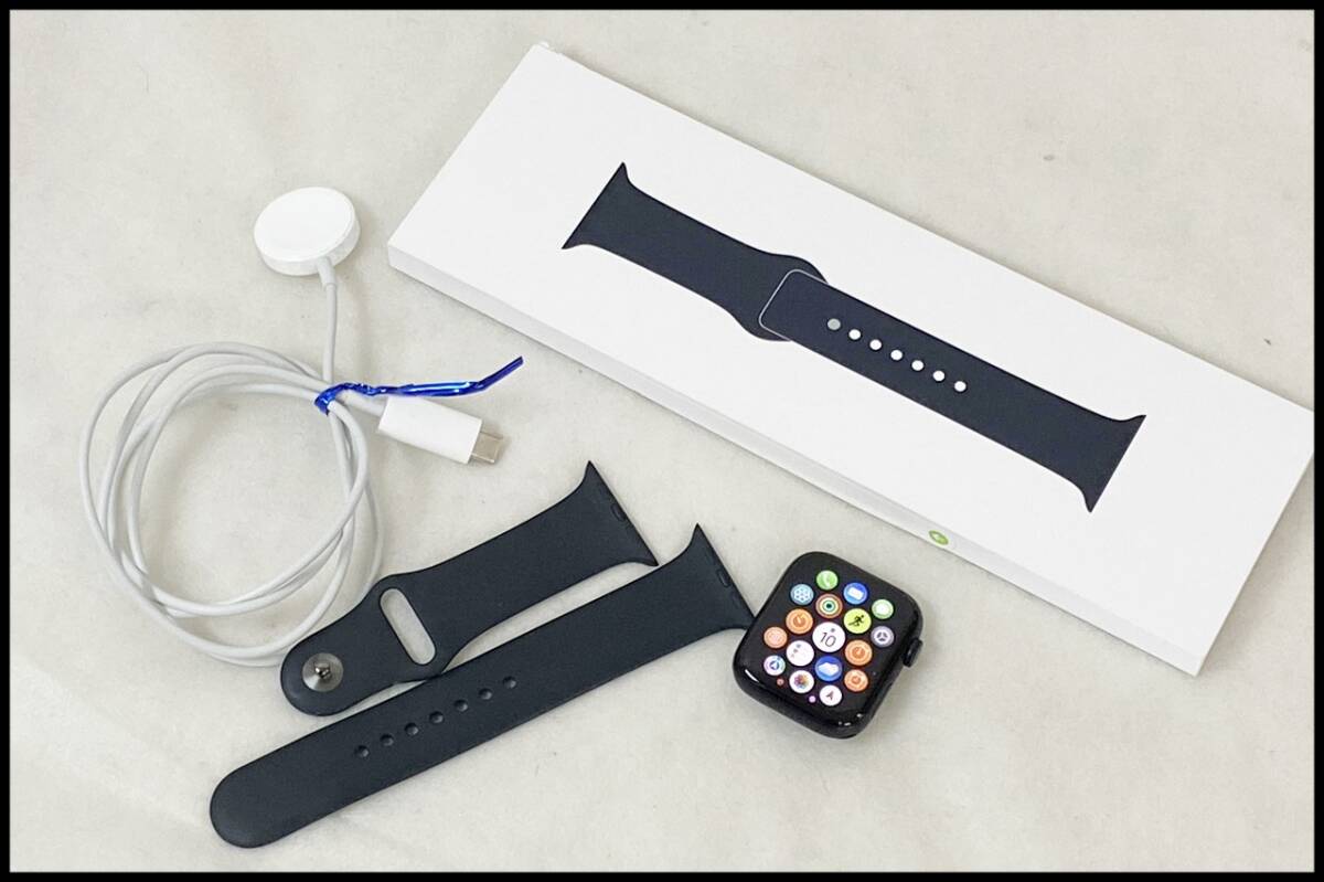  б/у Apple Watch SE2 no. 2 поколение 44mm GPS модель A2723 MRE93J/A midnight спорт частота Apple часы аккумулятор 98%