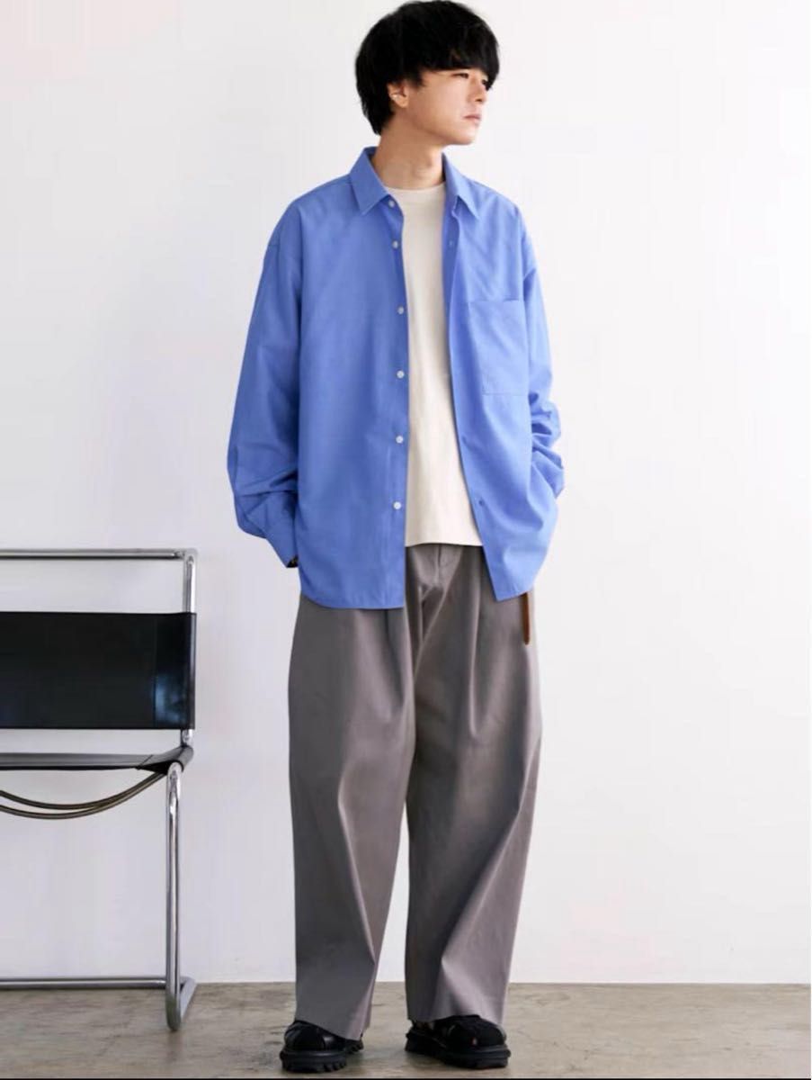 WYM LIDNM  TENCEL RELAX WIDE SHIRT Mサイズ