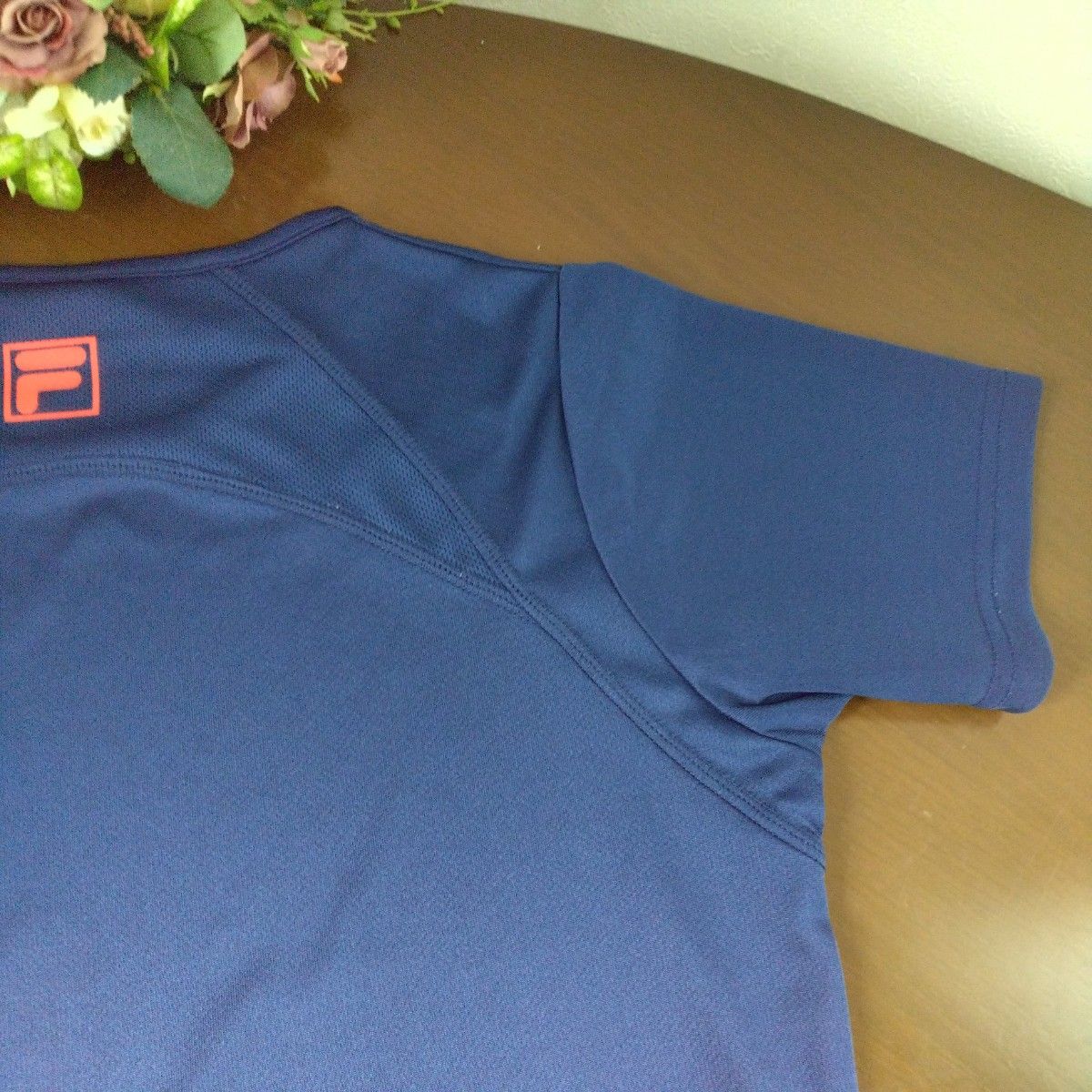 ☆FILA フィラ　ドライＴシャツ　ネイビー　M 美品☆