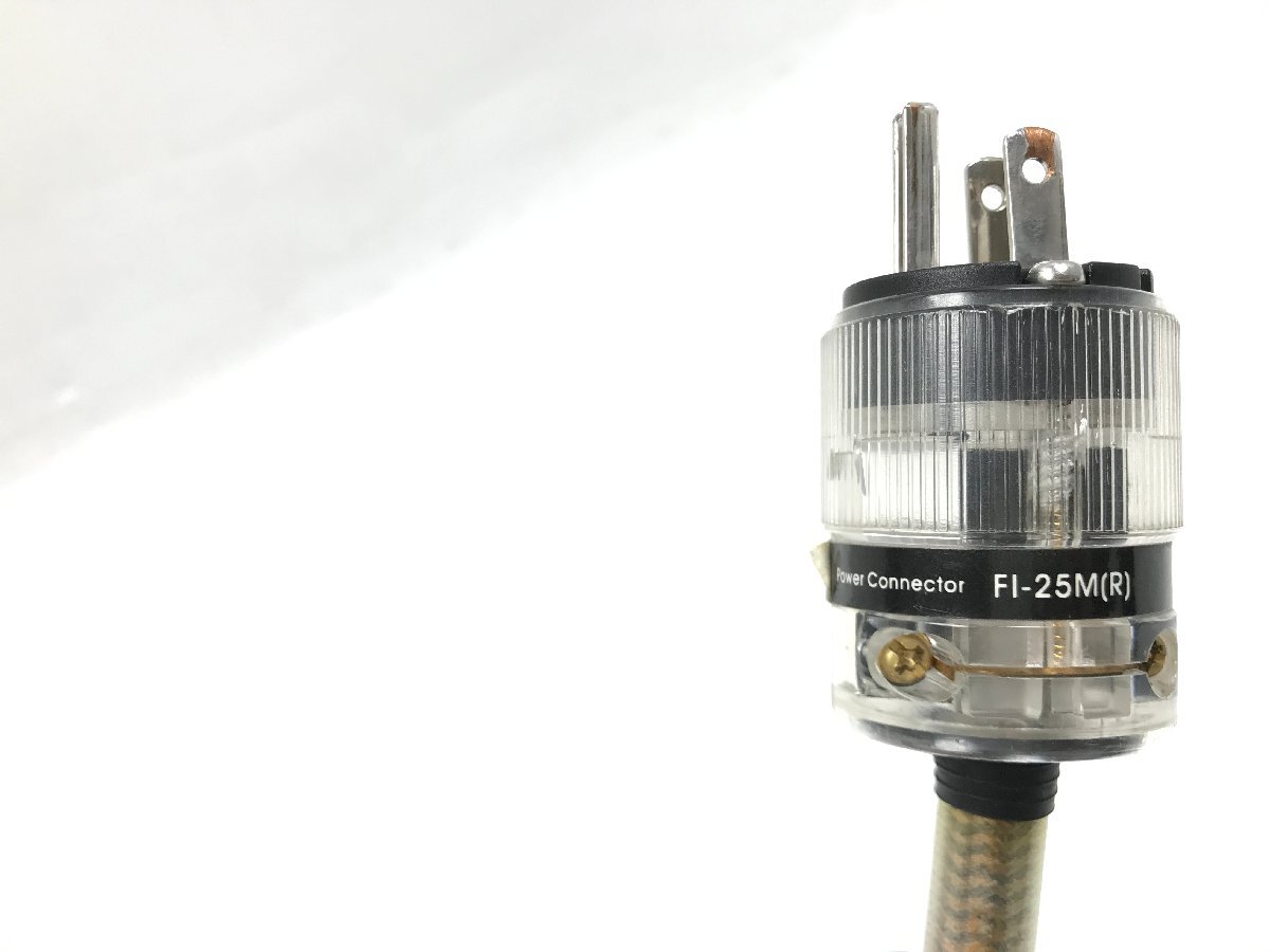 美品 FURUTECH フルテック FI-25R プラグ使用 電源ケーブル 音響用ケーブル 約2m Y05030Sの画像7