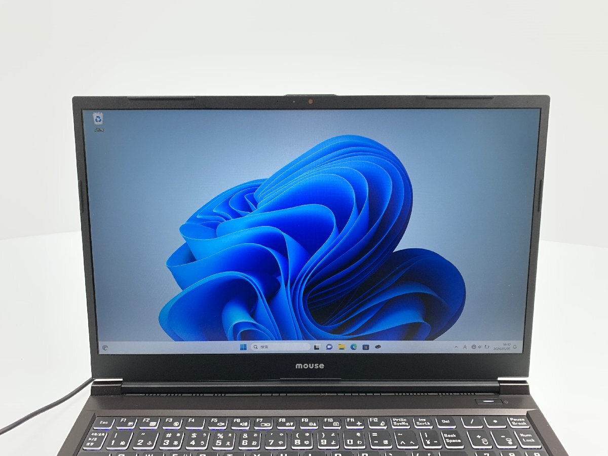 美品 マウスコンピューター G-Tune ノートPC 15.6型 FHD Win11Home i7 10750H 2.60GHz 16GB SSD512GB HDD1TB GTX1650 P5-CML-KK 05003MAの画像2