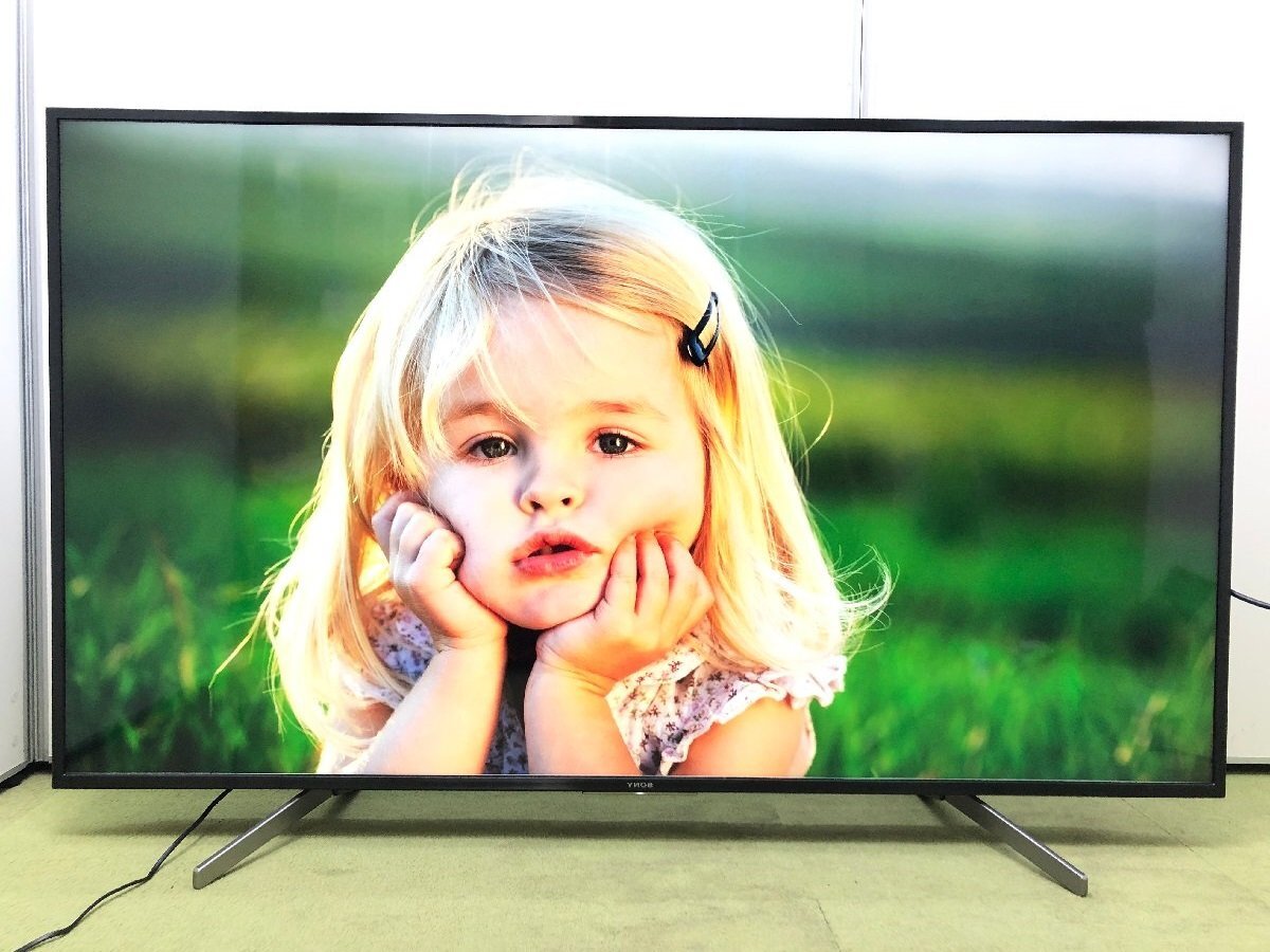 美品 SONY ソニー BRAVIA ブラビア 4K液晶テレビ 65型 外付けHDD対応 VODサービス Android TV KJ-65X8000G 2019年製YD05018MAの画像1