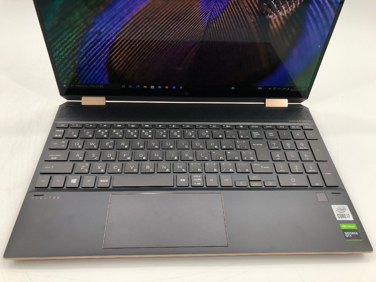 HP Spectre x360 Convertible 15-eb0016TX ノートPC 15.6型 Win10Pro i7 10750H 2.60GHz 16GB SSD1TB+32GB GTX1650Ti with Max-Q 04124MA_画像3