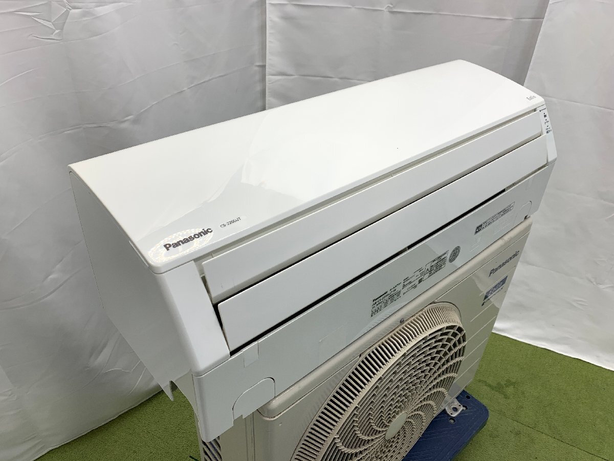 美品♪Panasonic パナソニック エオリア エアコン おもに6畳用 6畳～9畳 2.2kW 内部クリーン ナノイーX CS-220DJT-W 2019年製 d05052N_画像5