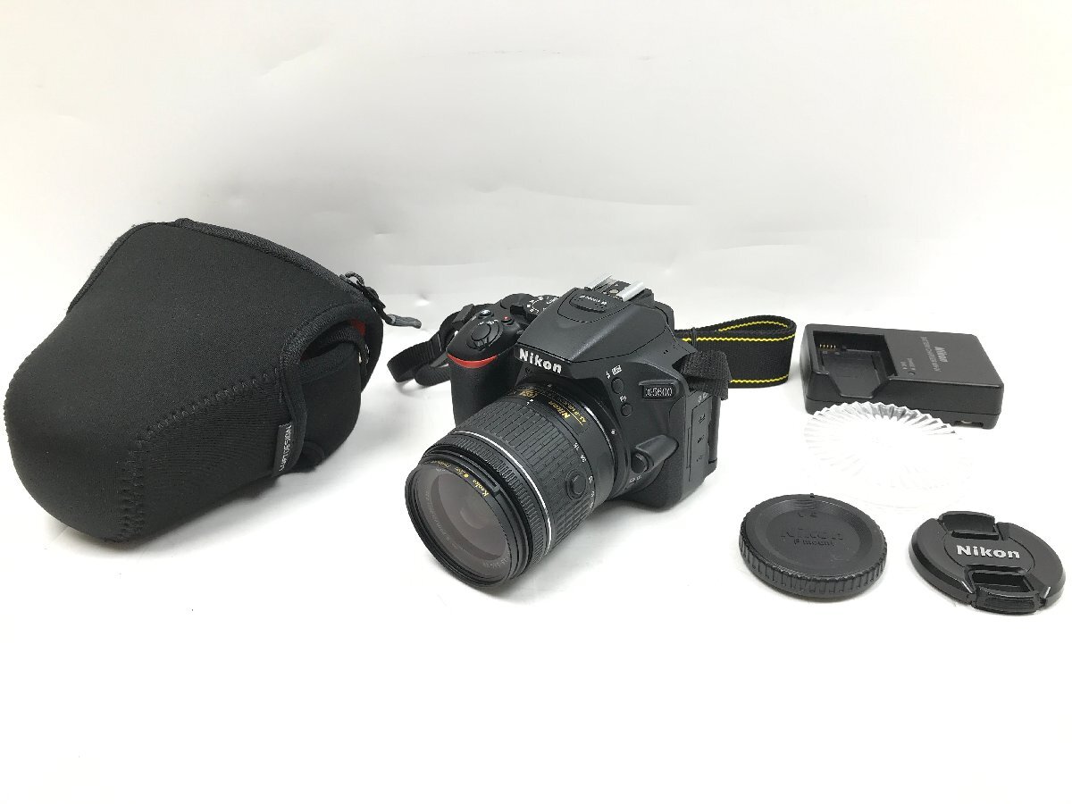 美品 Nikon D5600 18-55 VR レンズキット デジタル一眼レフカメラ ニコンFマウント 2478万画素(総画素) 18-55mm f/3.5-5.6G VR Y05107S_画像1