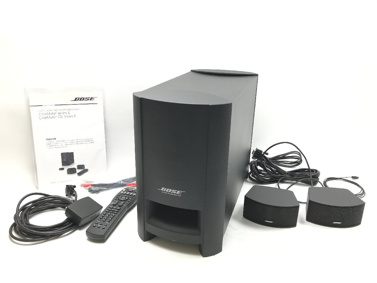 Bose ボーズ CineMate GS Series II system スピーカー 2.1chホームシアターシステム 電源コード リモコン ケーブル類等付属 Y05090S_画像1