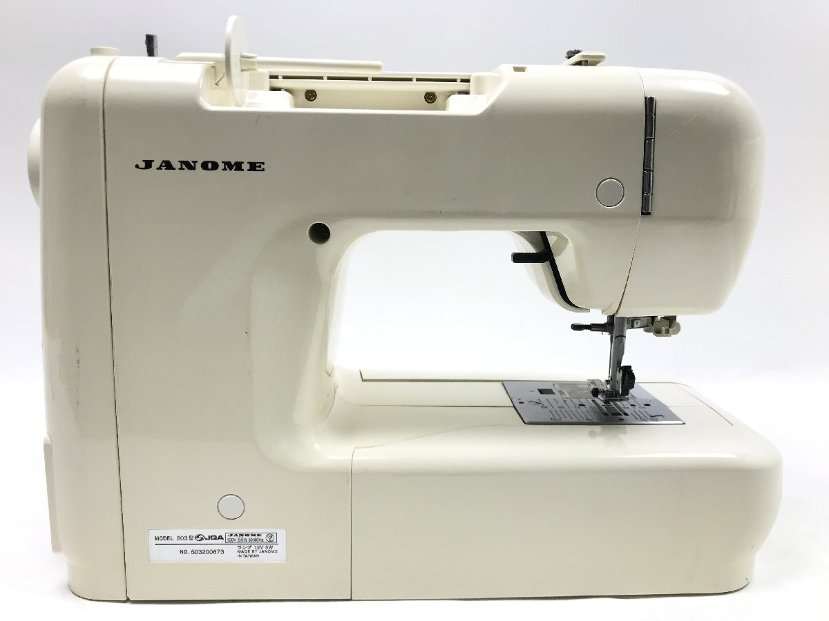 JANOME ジャノメ 503型 家庭用ミシン ハンドメイド ハンドクラフト ソーイング 手芸 裁縫 ジャンク Y05137MA_画像5