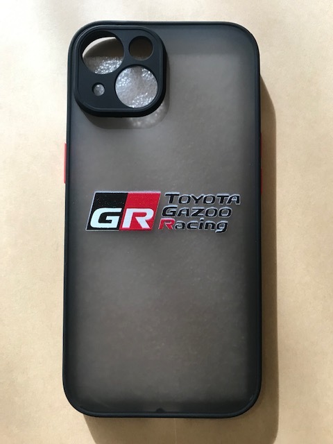 送料無料！GR　Gazoo　Racingロゴ　iphone14用ケース　ヤリス　スープラ　86　コペン　カローラ　アクア　ランクル　CHR　プリウス_画像1