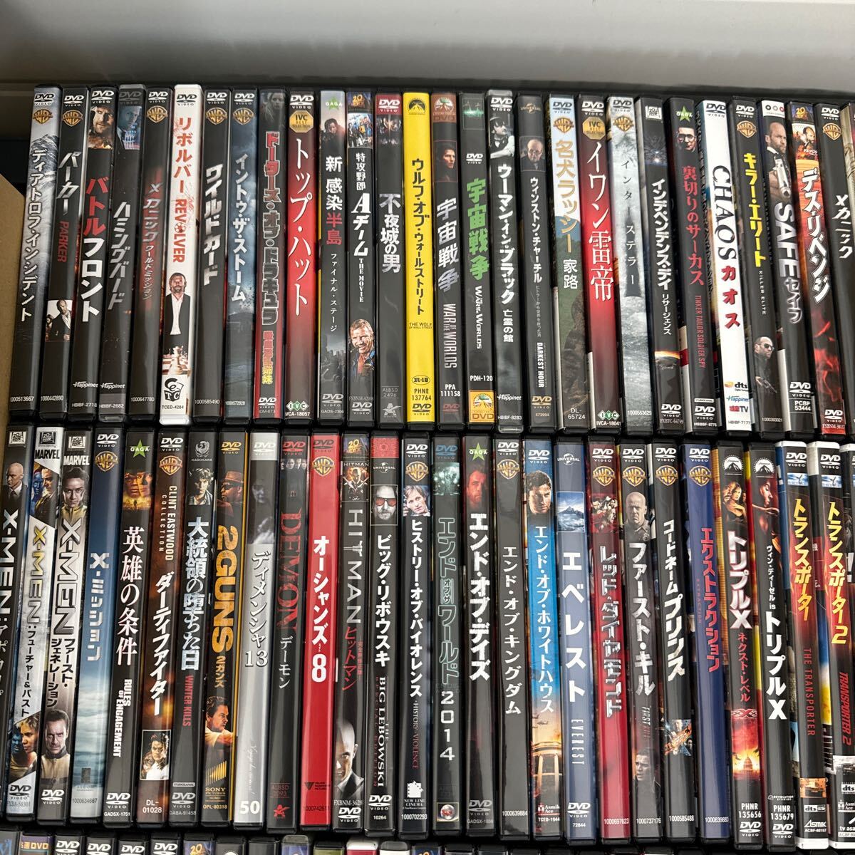 ② DVD large amount 120ps.@ set sale Western films movie Terminator Transporter X-MEN etc. together (120 size )