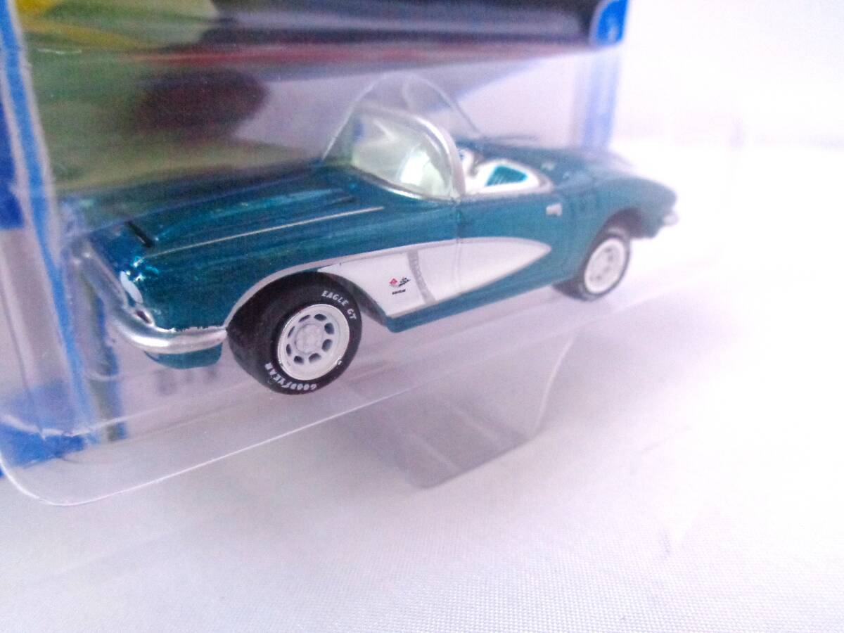 ◆JOHNNY LIGHTNING　ジョニーライトニング　1/64　1962 Chevy Corvette　Metallic Teal　シェビー コルベット_画像2