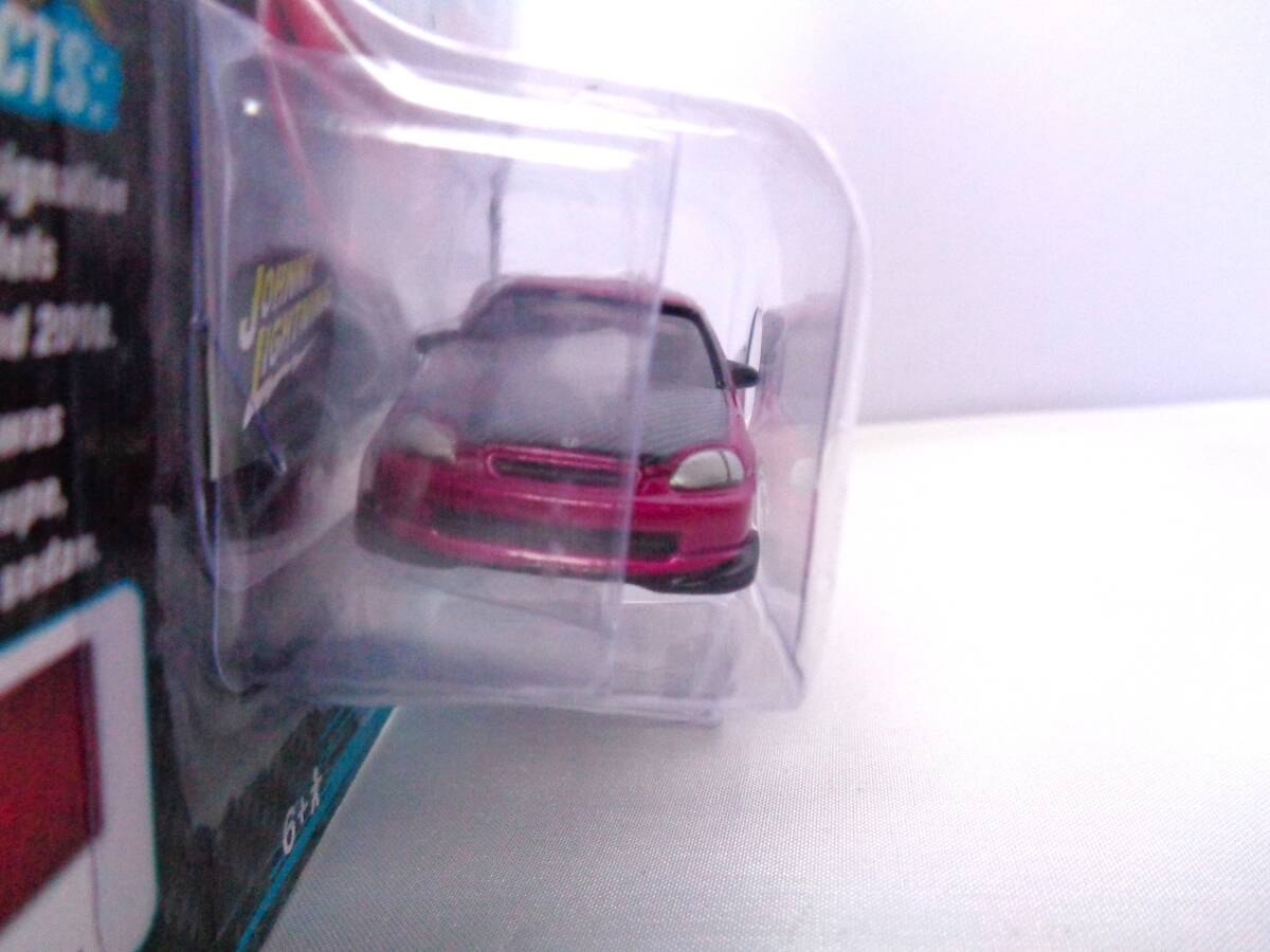 ◆JOHNNY LIGHTNING　ジョニーライトニング　1/64　1996 Honda Civic Custom No.6　Magenta Metallic　ホンダ シビック カスタム　マゼンタ_画像5