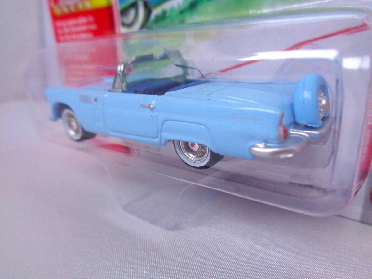 ◆JOHNNY LIGHTNING　ジョニーライトニング　1/64　1956 Ford Thunderbird　Diamond Blue　フォード サンダーバード　ブルー_画像3