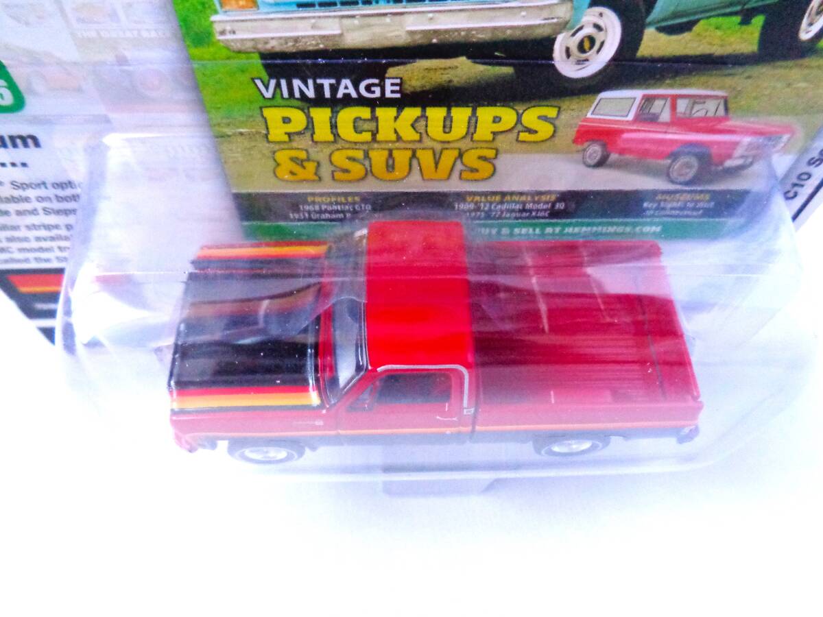 ◆Autoworld　オートワールド　1/64　1979 Chevy C10 Scottsdale Sport　Red/Black　シェビー　スコッツデール　レッド/ブラック_画像4