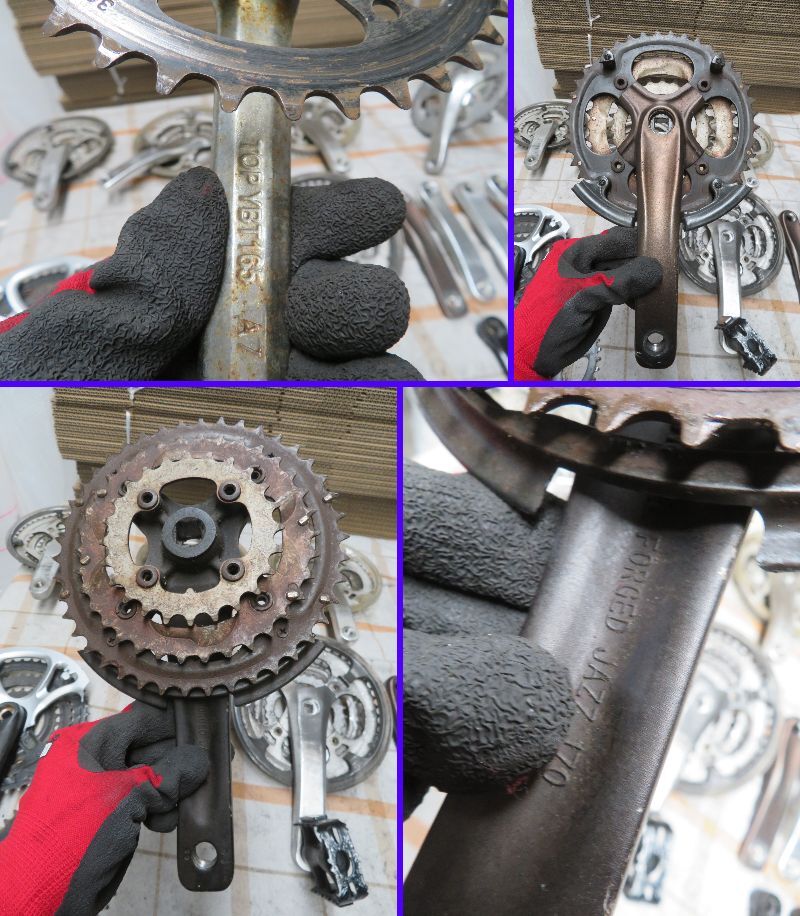 U-403* велосипед детали * кривошип детали etc* различный совместно комплект * сопутствующие предметы * снятие деталей * утиль 
