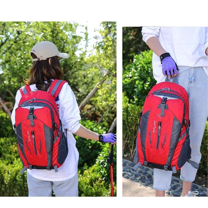 40L オレンジ リュック バックパック 登山 キャンプ アウトドア 防災 軽量