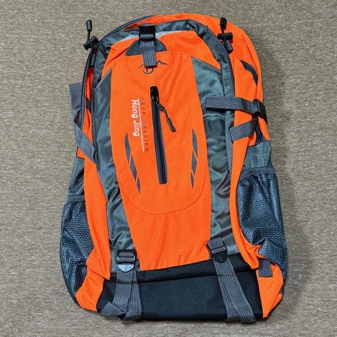 40L オレンジ リュック バックパック 登山 キャンプ アウトドア 防災 軽量