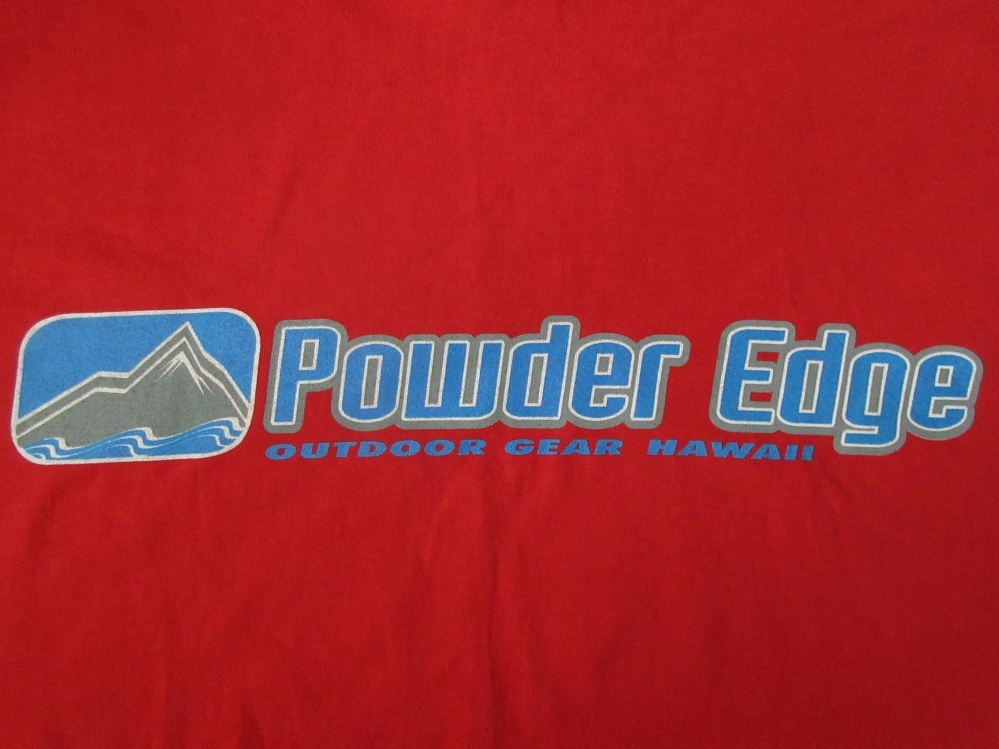 90's USA製 パタゴニア Powder Edge Beneficial T's Tシャツ M レッド系 PATAGONIA パウダーエッジ ハワイ アウトドア ショップ キャンプ