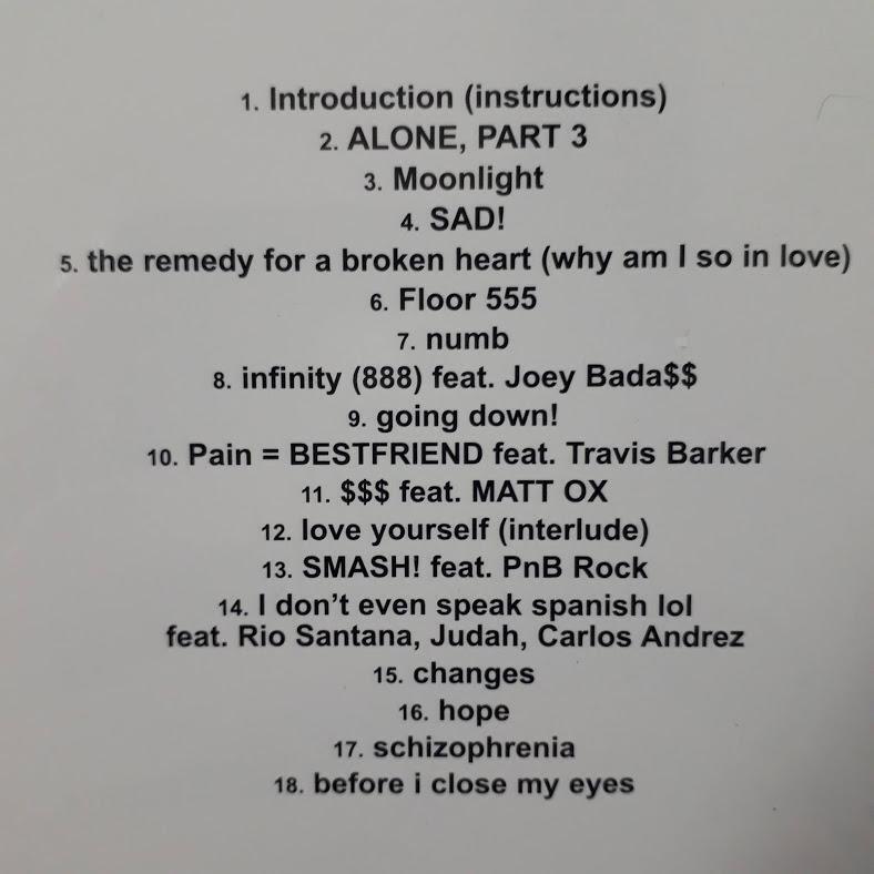 送料無料 XXXTENTACION XXXテンタシオン 輸入盤CD 新品・未開封 送料無料 XXXTENTACION XXXテンタシオン 輸入盤CD 新品・未開封