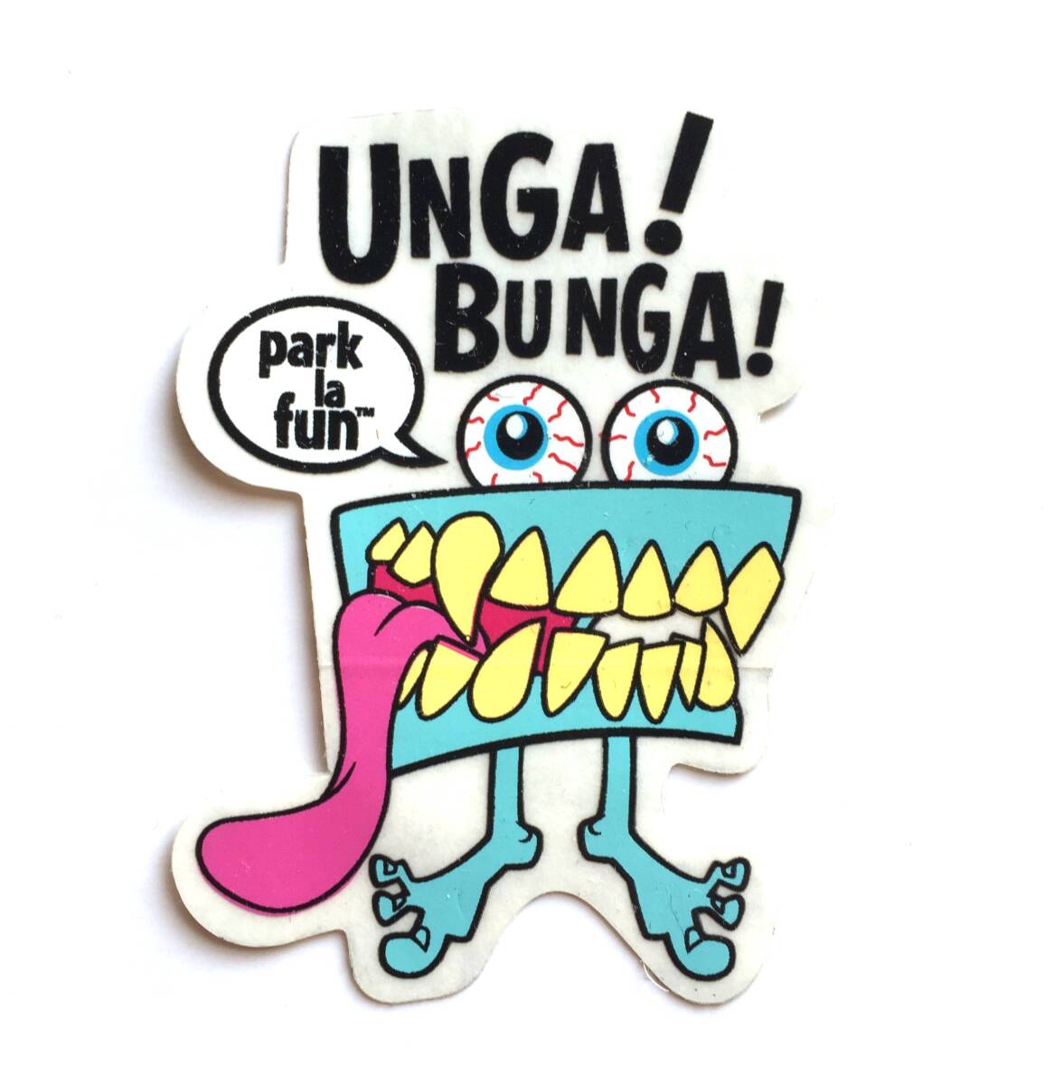 ◆Park la fun Unga! Bunga! ステッカー Paul Frank ポールフランク 歯 モンスター_画像1