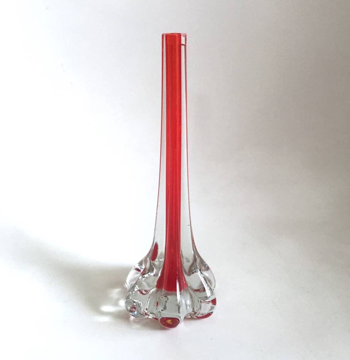 ◆ビンテージ ガラス製 花器 花瓶 検 昭和レトロ 北欧 ロケットの画像1