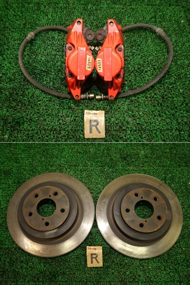 X20-158 C H16 GDA Impreza WRX E type teary eyes rear 2POT brake caliper rear brake rotor 