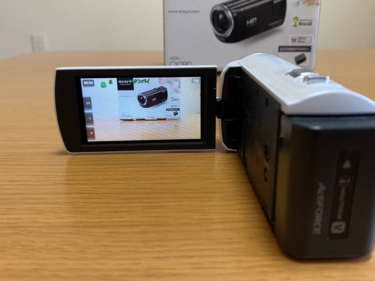 * исправно работающий товар! цифровая видео камера SONY HANDY CAM HDR-CX390 белый * б/у бесплатная доставка!