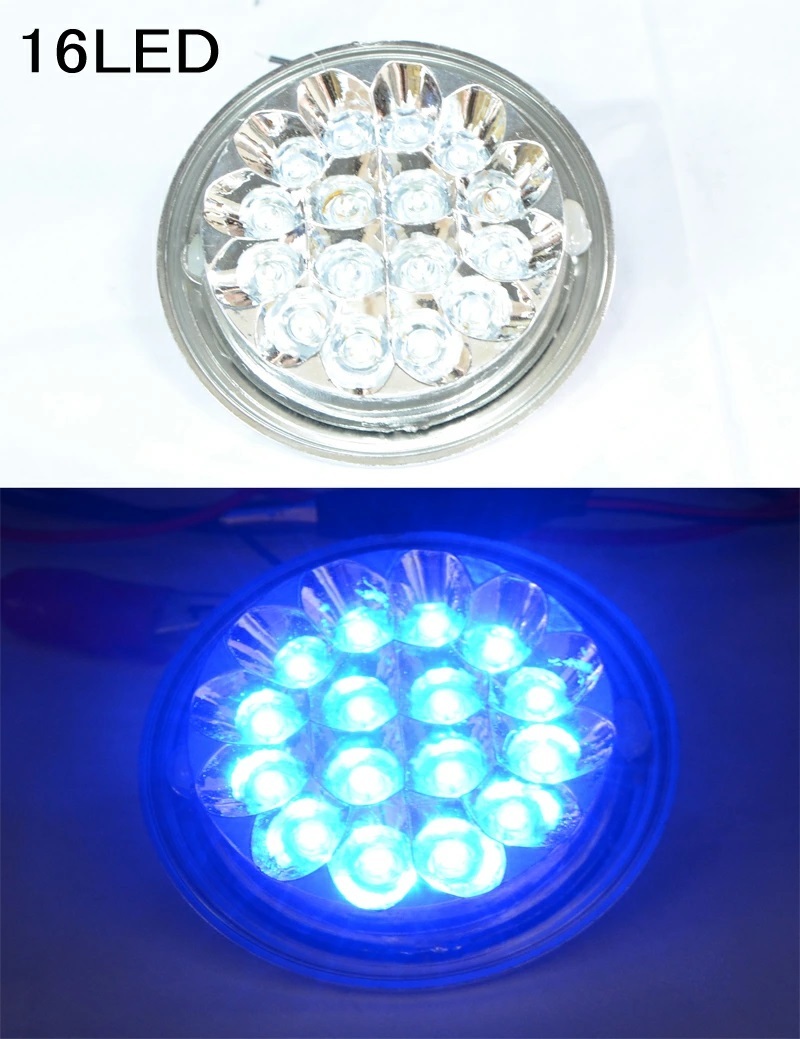 【送料無料】トラックマーカーランプ６個セット 12V/24V LED16個ダイヤモンドカットレンズリフレクター緑・黄・白・青の４色_画像5