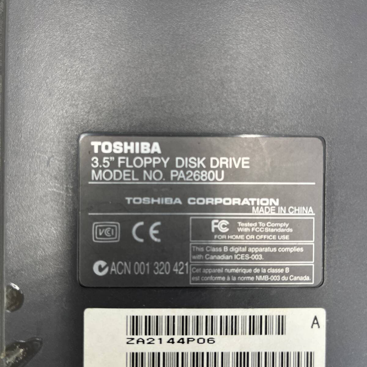 TOSHIBA/東芝 フロッピー ディスク ドライブ 3.5インチ FDD 【PA2680U】_画像9