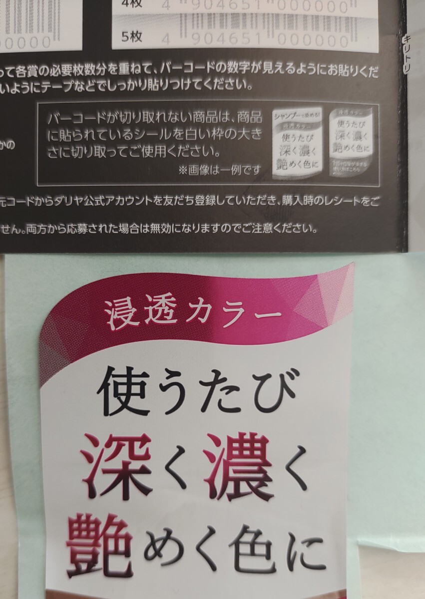 レシート懸賞応募★JCB ギフトカード3000円分が当たる！ ダリア キャンペーン はがき付 商品券　応募券_画像3