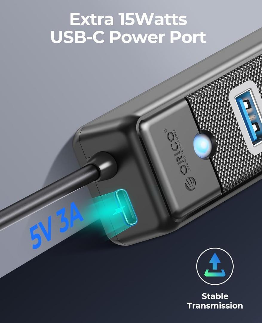 USBハブ 7ポート Type-c 50cmケーブル付き 5Gbps高速転送_画像6