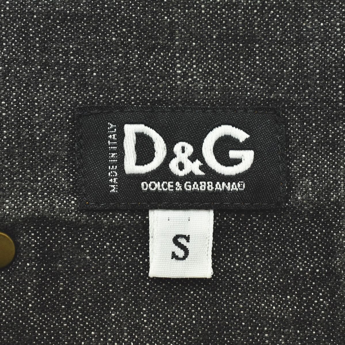* beautiful goods Italy made! Dolce and Gabbana DOLCE&GABBANA long sleeve L|S Western Denim shirt S black luxury D&G*