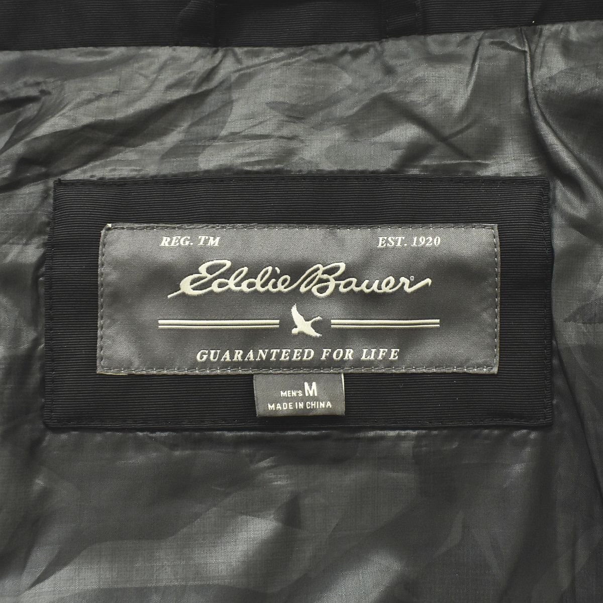 ★美品 ハイテク！ エディーバウアー EDDIE BAUER マウンテン パーカー M ブラック WETHER EDGE アウトドア ウィンド ウェア ジャケット★_画像5