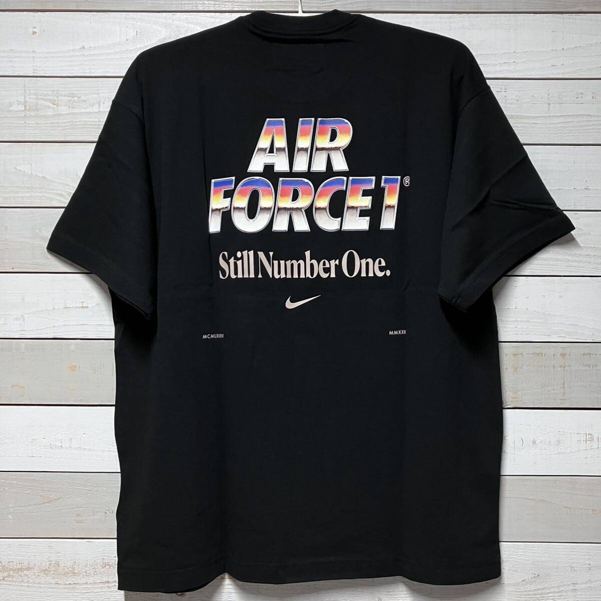 SIZE 2XL NIKE AIR FORCE 1 BLACK TEE SHIRT ナイキ エア フォース ワン ブラック Tシャツ