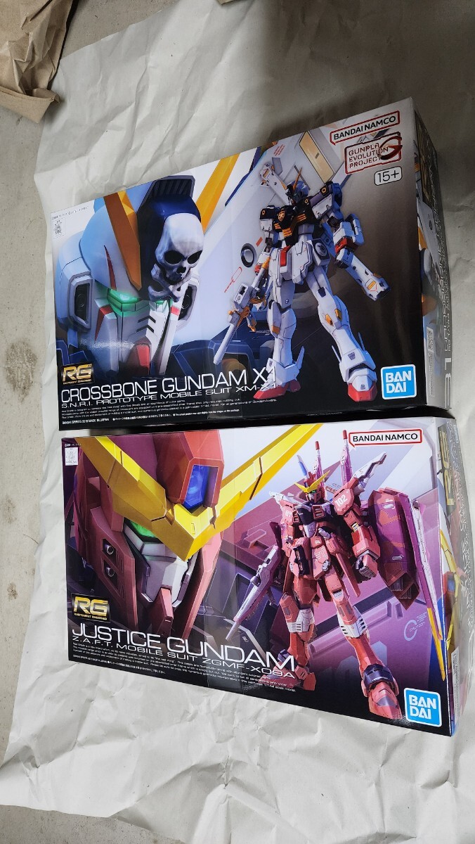 新品　RGクロスボーンガンダムX1　ジャスティスガンダム_画像1