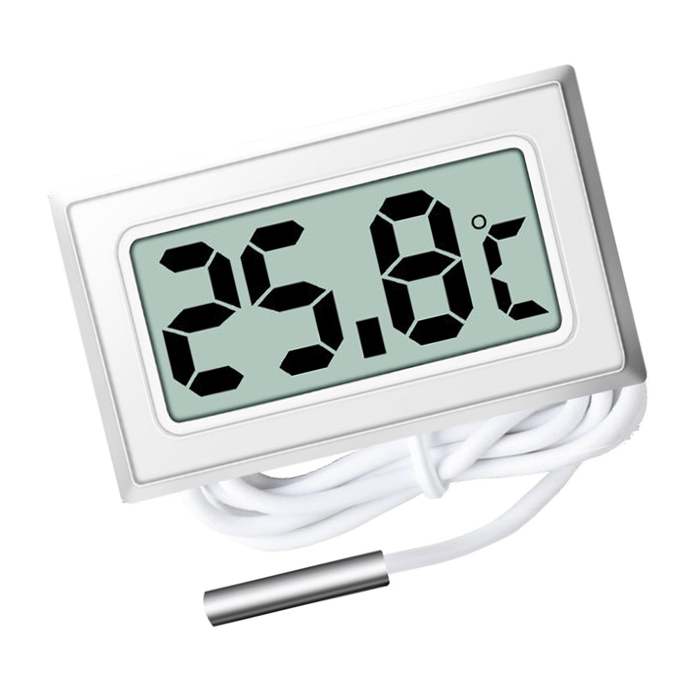  digital water temperature gage Kanagawa prefecture from shipping immediate payment LCD battery attaching aquarium aquarium. water temperature control . white white free shipping 