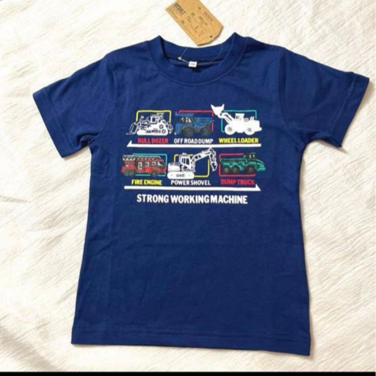 Tシャツ 半袖　はたらくくるま　120